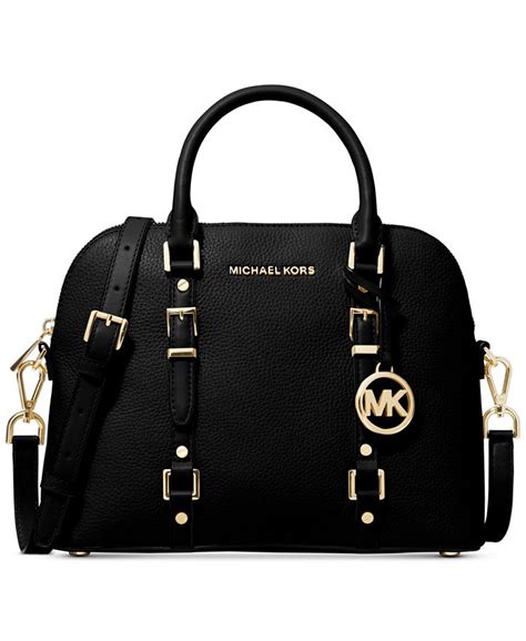 michael kors leather bedford legacy dome satchel|Bedford Legacy Medium Pebbled Leather Dome Satchel.